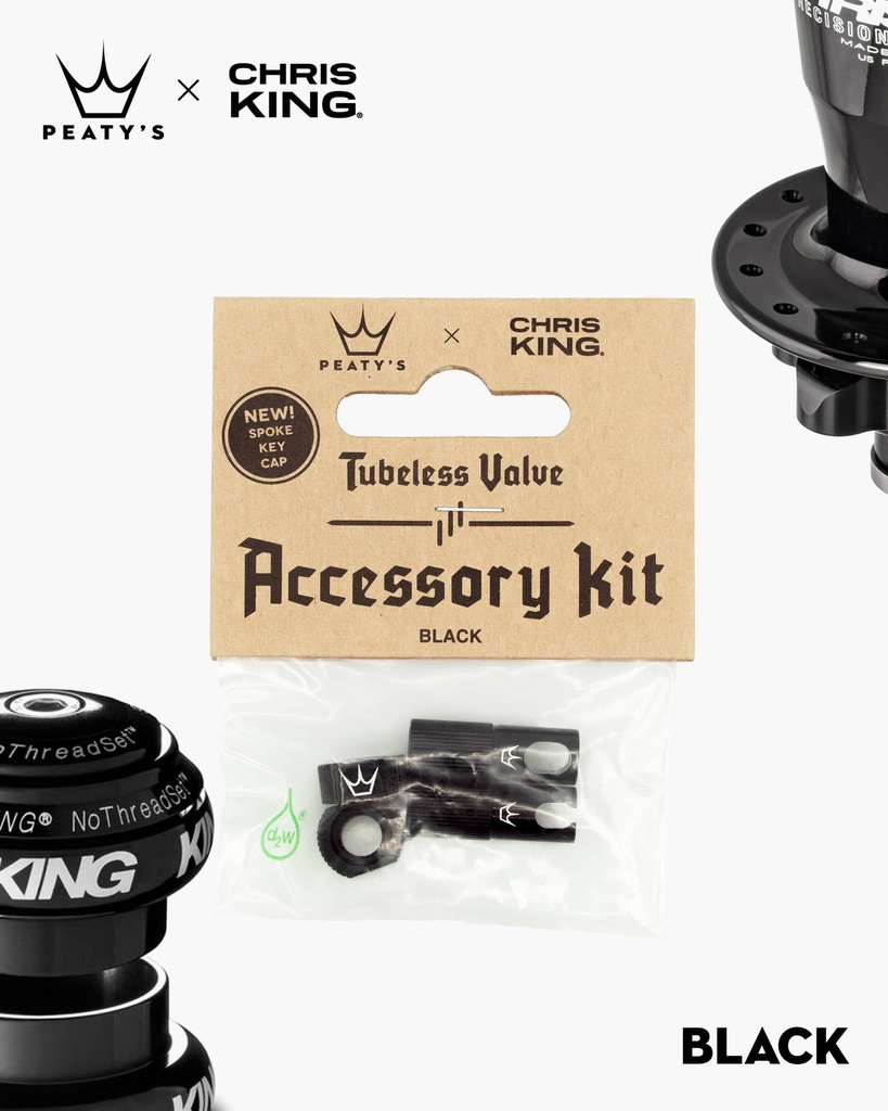 Peatys - Kit de Accesorios Peatys x Chris King-Black