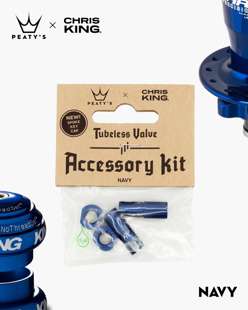Peatys - Kit de Accesorios Peatys x Chris King-Navy