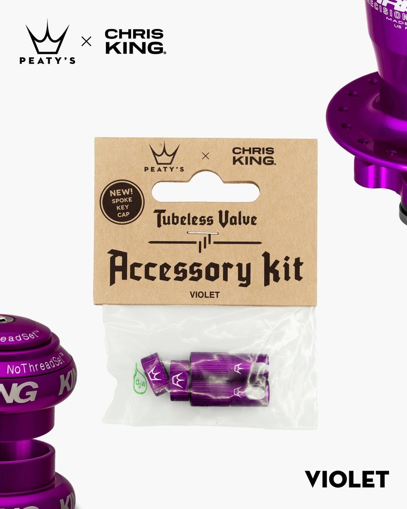 Peatys - Kit de Accesorios Peatys x Chris King-Violet
