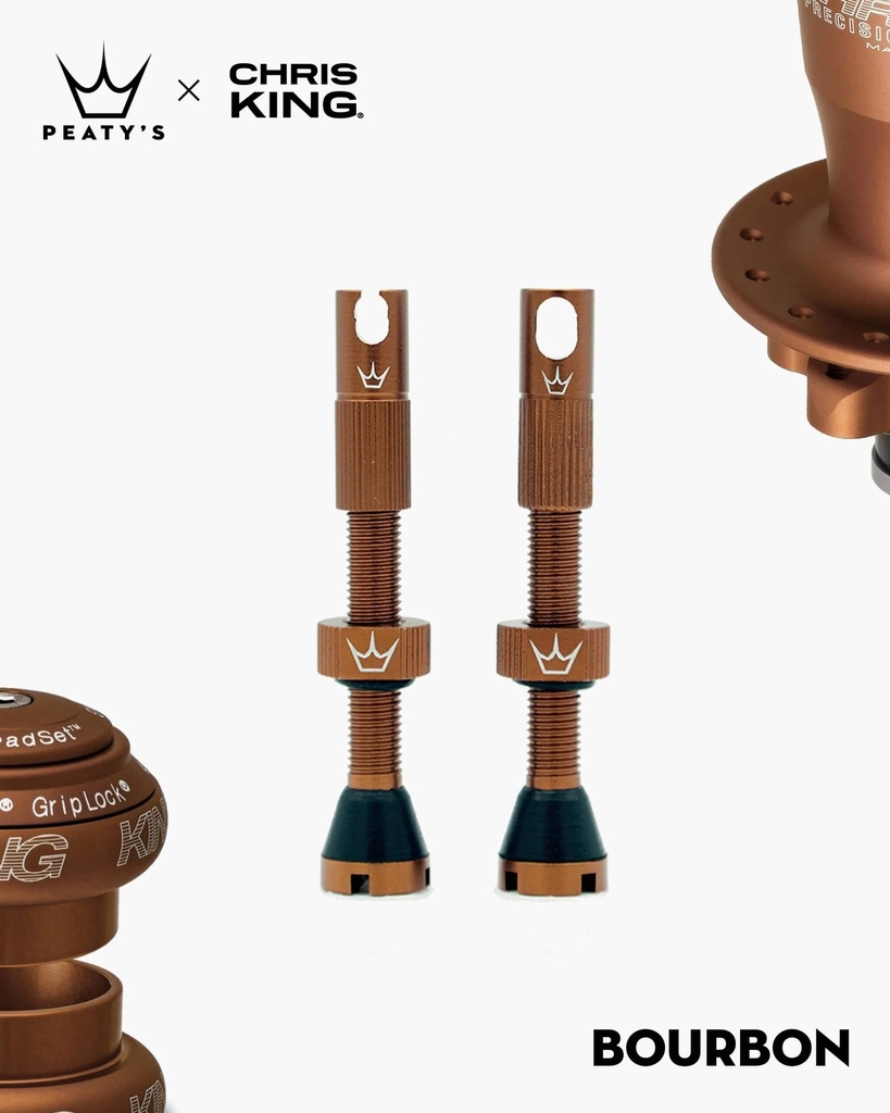 Peatys - Valvulas Peatys x Chris King-Bourbon