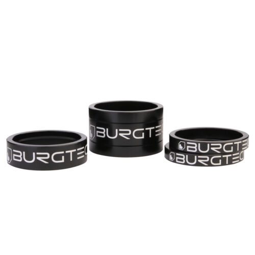 Burgtec - Stem Spacers - Burgtec Black (5mm Spacer x2, 10mm Spacer, 20mm Spacer)