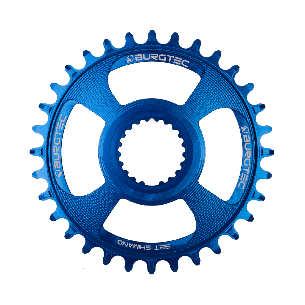 Burgtec - Shimano Direct Mount Thick Thin Chainring - 34T - Deep Blue