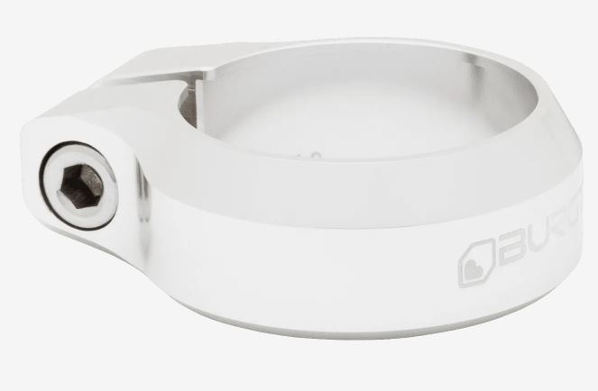 Burgtec - Seat Clamp - 39.7mm Diameter - Rhodium Silver