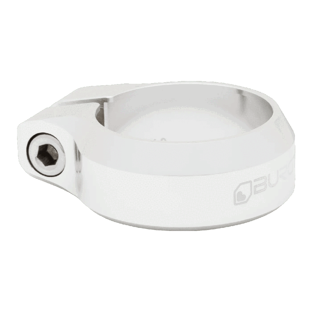 Burgtec - Seat Clamp - 30.9mm Interno / 34.9mm Externo - Rhodium Silver
