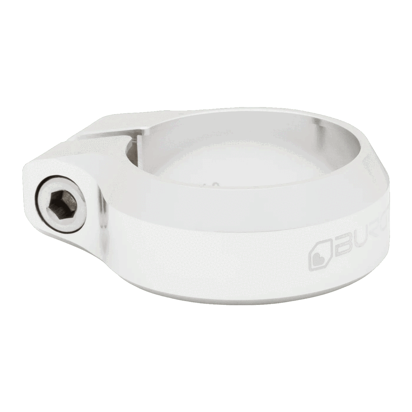 Burgtec - Seat Clamp - 30.9mm Interno / 34.9mm Externo - Rhodium Silver
