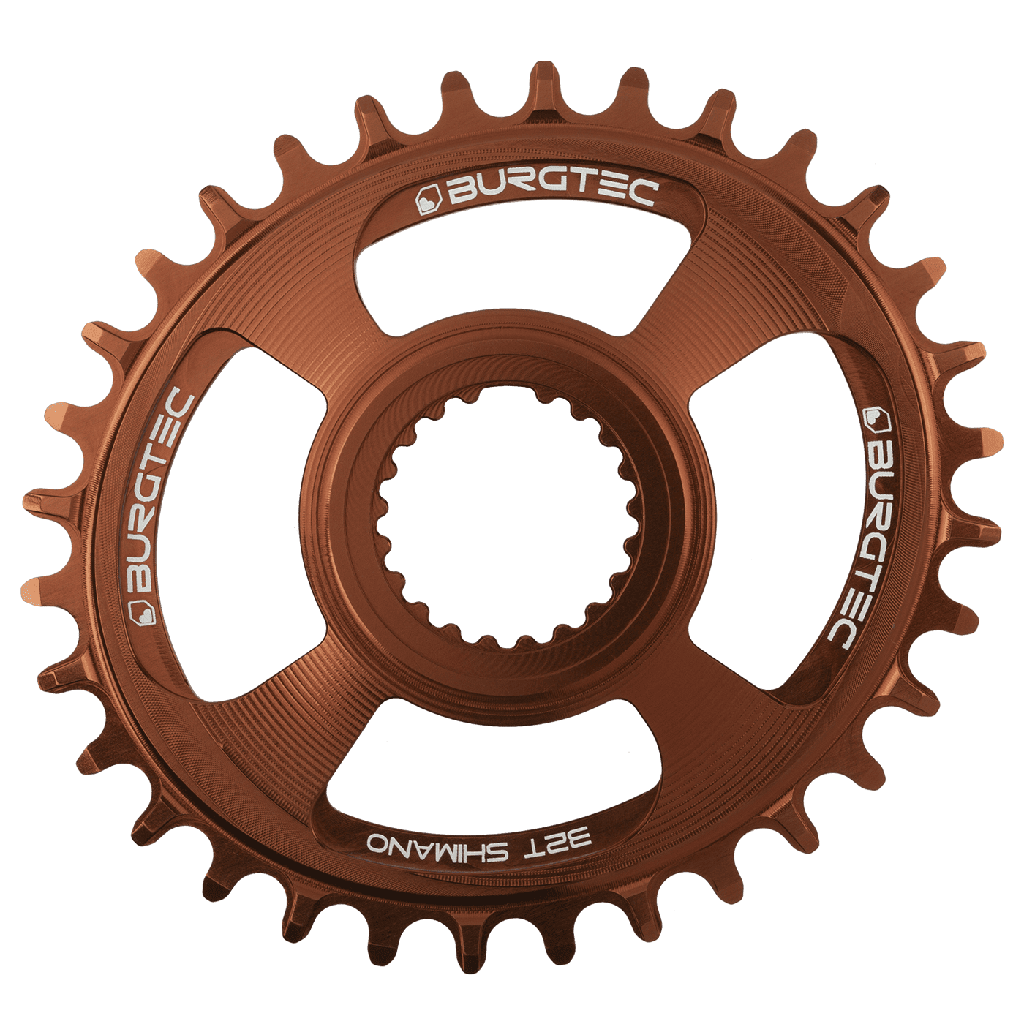 Burgtec - Oval Shimano Direct Mount Thick Thin Chainring - 32T - Kash Bronze