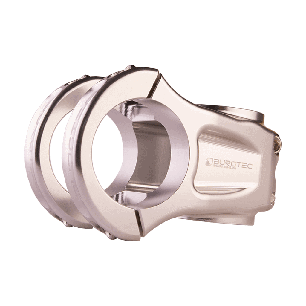 Burgtec - Direct Mount MK3 Stem - 35mm Clamp - 45mm Reach - Rhodium Silver