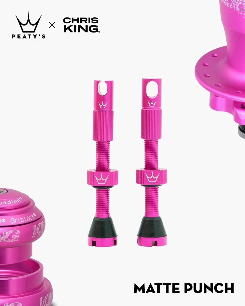 Peatys - Valvulas Peatys x Chris King-Matte Punch