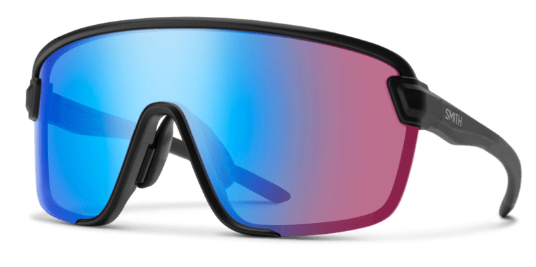 SMITH - Bobcat - Matte Black | ChromaPop Low Light Rose Blue Mirror