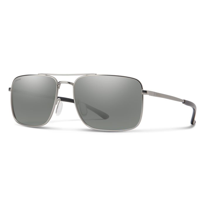 SMITH - Outcome - Matte Sliver + Polarized Platinum Mirror Lens