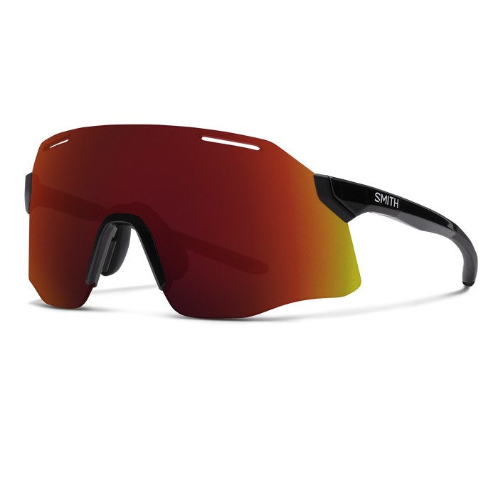 SMITH - Vert Pivlock - Black + Chromapop Red Mirror Lens