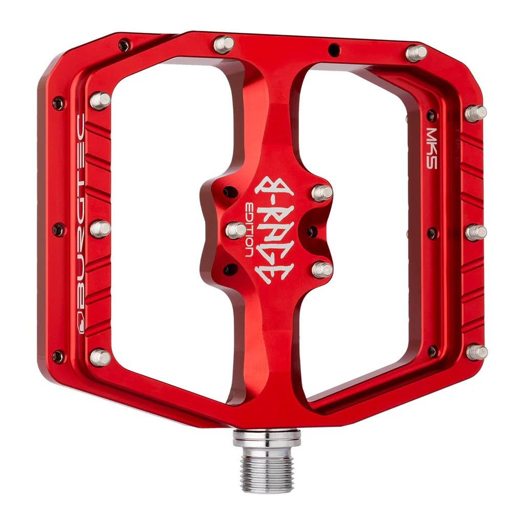 Burgtec - Penthouse Flat MK5 B-Rage Edition Pedals - Race Red