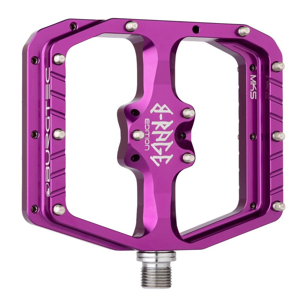 Burgtec - Penthouse Flat MK5 B-Rage Edition Pedals - Purple Rain