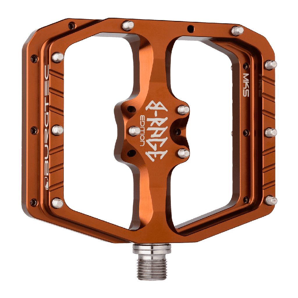 Burgtec - Penthouse Flat MK5 B-Rage Edition Pedals - Kash Bronze