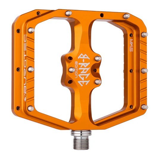Burgtec - Penthouse Flat MK5 B-Rage Edition Pedals - Iron Bro Orange