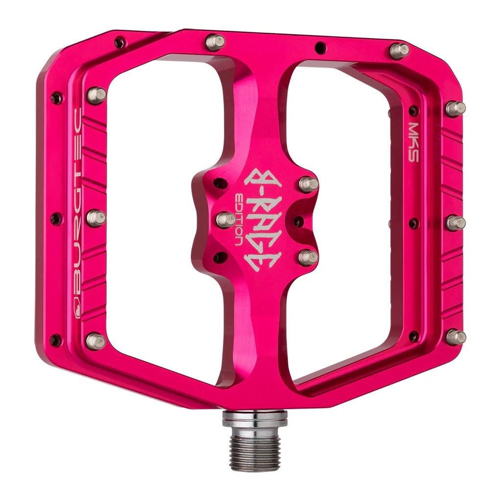 Burgtec - Penthouse Flat MK5 B-Rage Edition Pedals - Toxic Barbie Pink