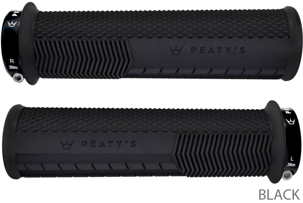 Peatys - Monarch Grip-Knurl-Grueso (32-34mm) - Black