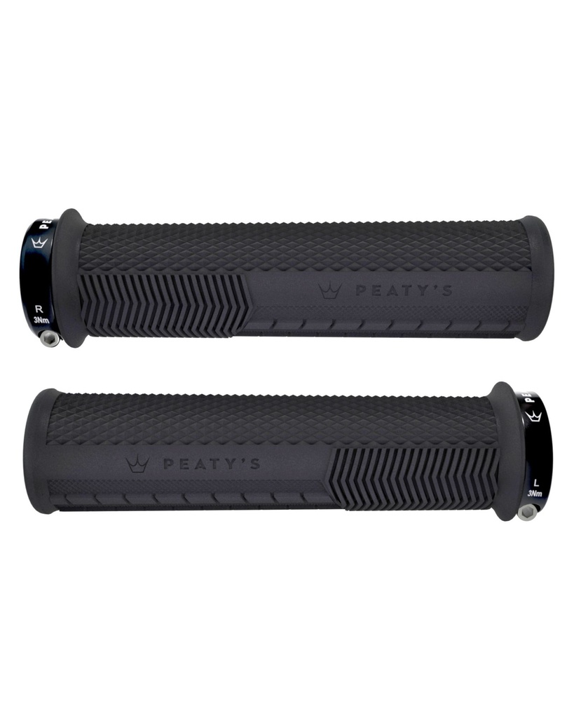 Peatys - Monarch Grip-Knurl-Delgados (30-32mm)-Black