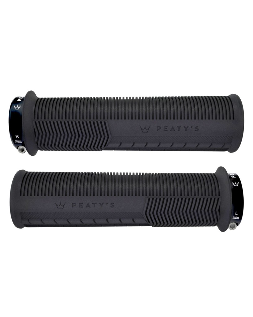 Peatys - Monarch Grip-Mushroom-Grueso (32-34mm) - Black