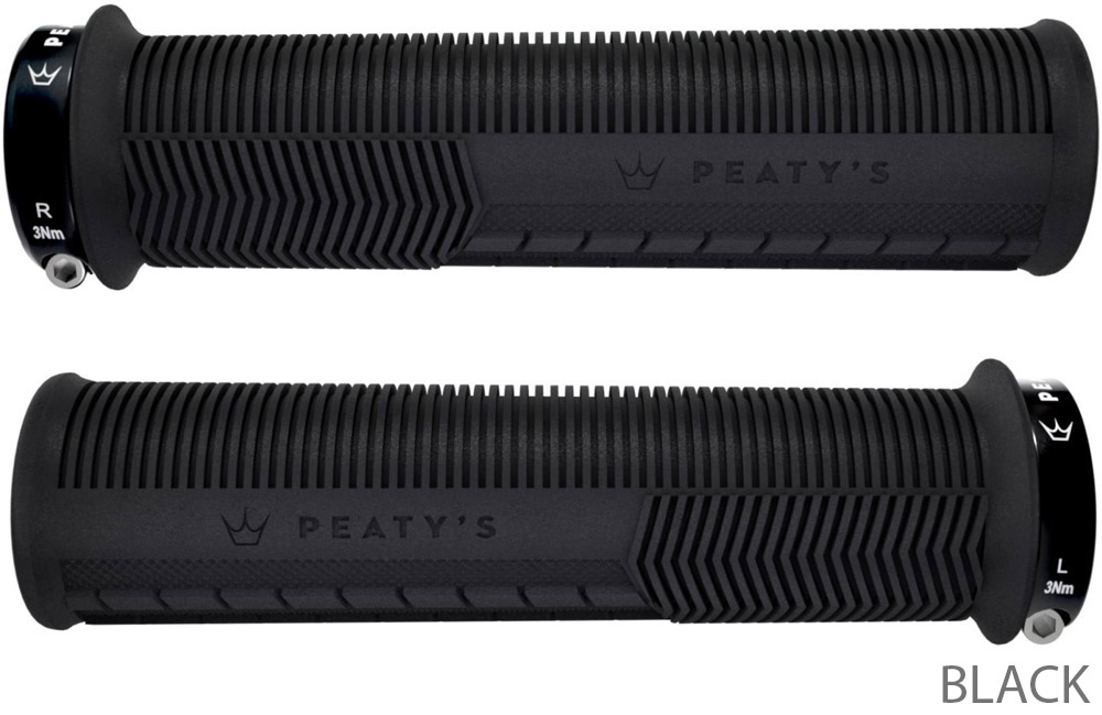 Peatys - Monarch Grip-Mushroom-Delgados (30-32mm)-Black