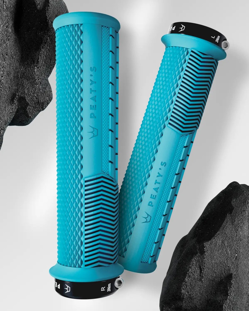 Peatys - Monarch Grip - Knurl - Grueso (32-34mm)- Turquoise