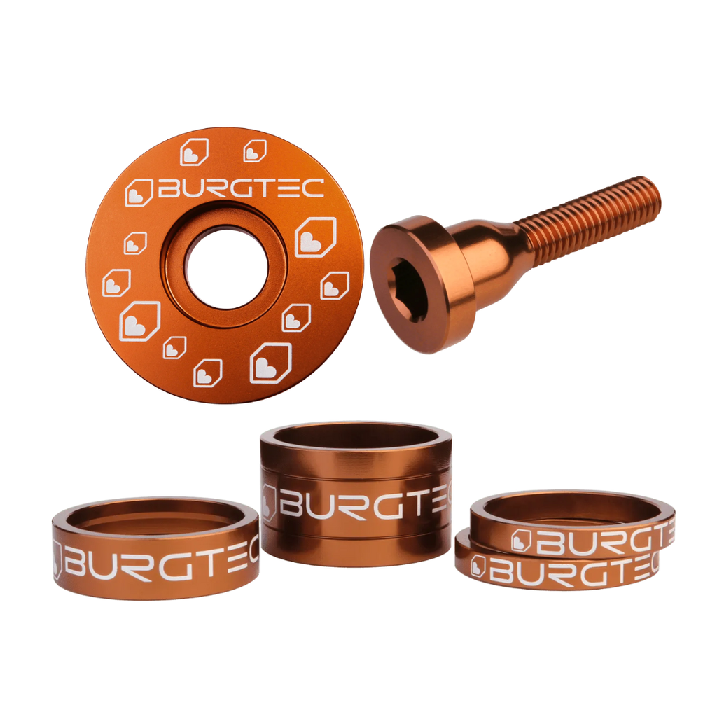 Kit de espaciadores, tornillo y tapa de potencia, by Burgtec - Kash Bronze