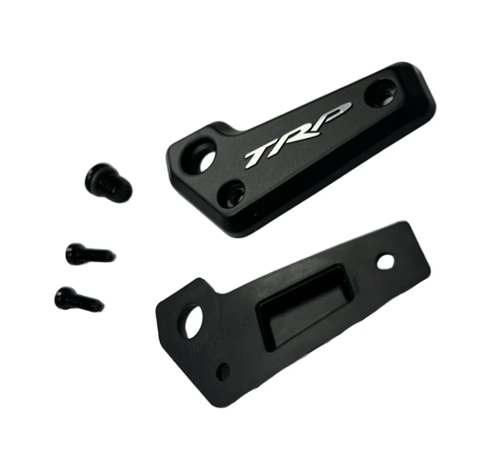 TRP - Black EVO Pro/X RH Reservoir Top Cap Kit. Includes Top Cap, Gasket, Screws, and Bleed Plug