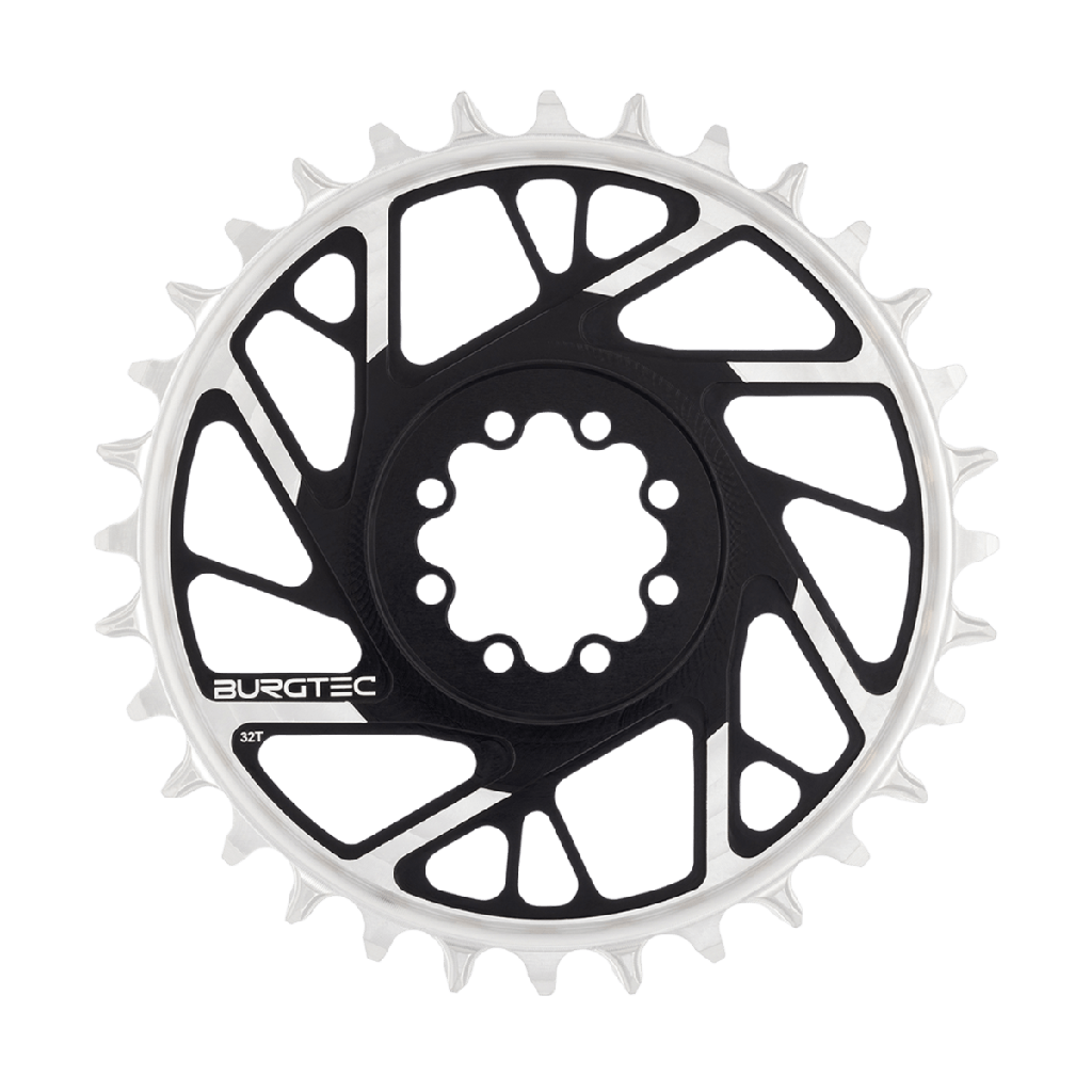 Burgtec - 3mm Offset Thick Thin Chainring for SRAM 8-Bolt 30T Burgtec Black