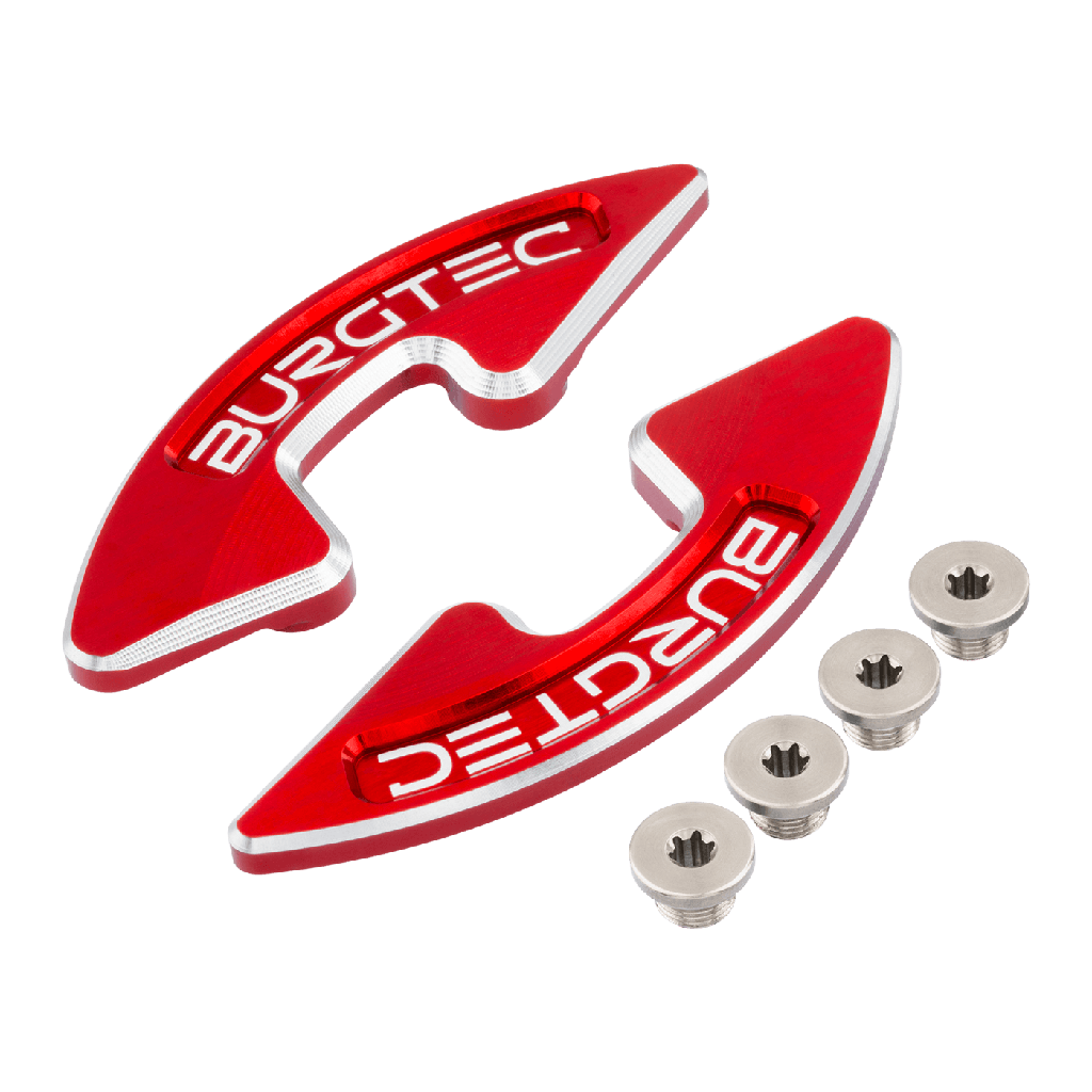 BURGTEC - Chainring Bash Guard Pair - Race Red