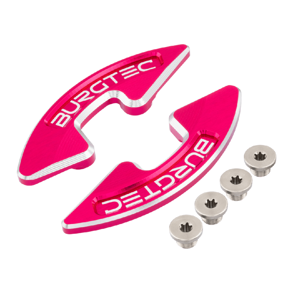 BURGTEC - Chainring Bash Guard Pair - Toxic Barbie Pink