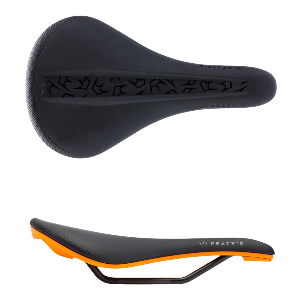 Peatys - Monarch Saddle - 4130 Rail / Nylon Base - Mango
