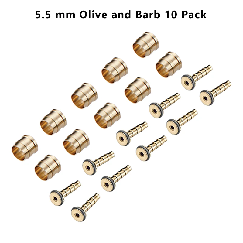 TRP - 5.5 Hose kits, 10 set, compression ferrules/insert with O-ring, each 10pcs