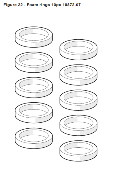 Ohlins -  Spare Part Kit Foam Ring 36