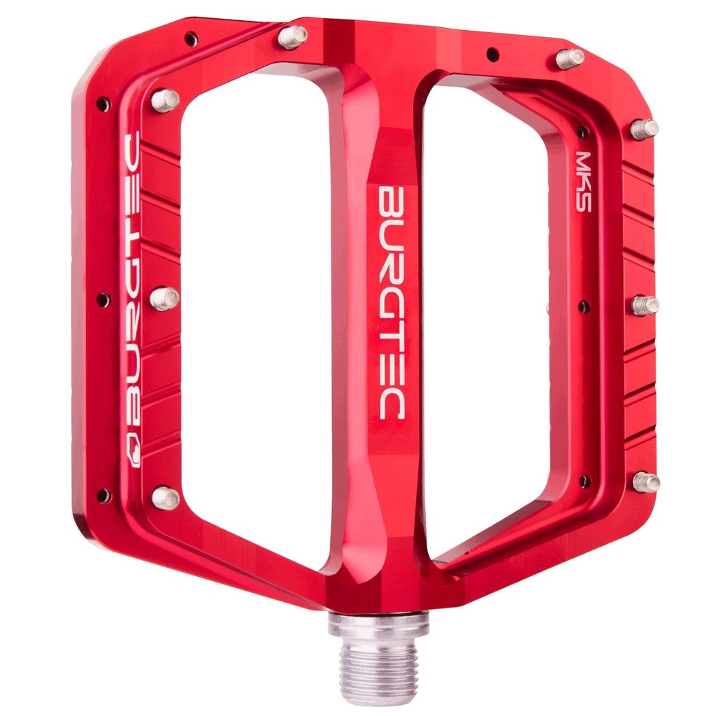 Burgtec - Penthouse Flat MK5 Pedals - Race Red