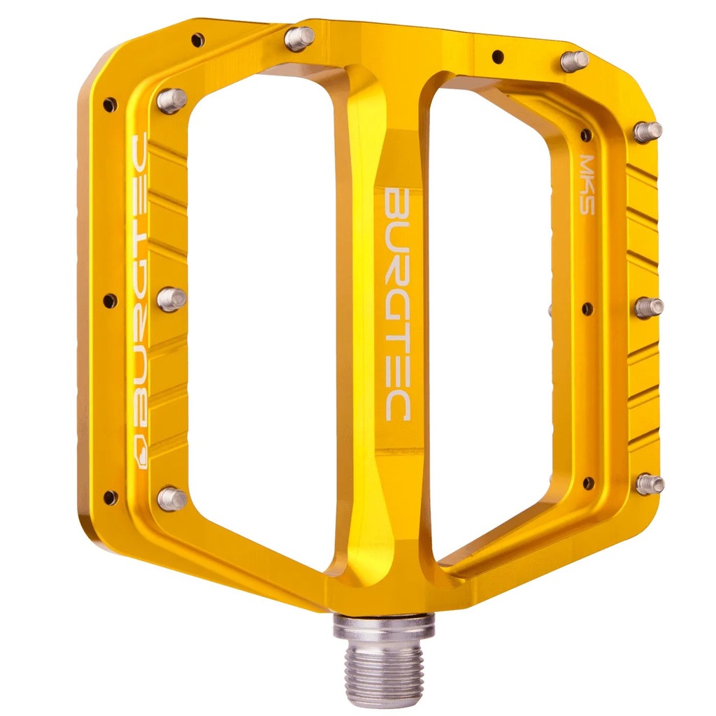 Burgtec - Penthouse Flat MK5 Pedals - Burgtec Bullion Gold