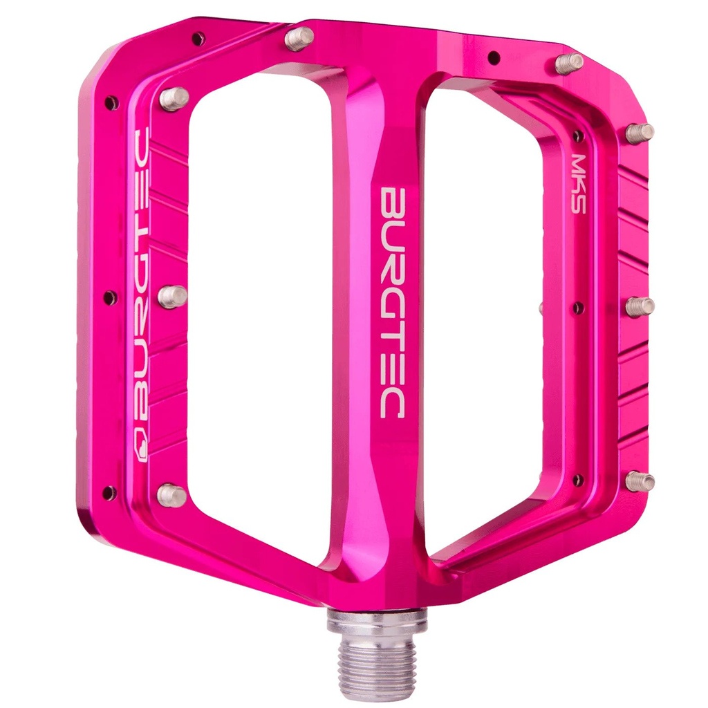 Burgtec - Penthouse Flat MK5 Pedals - Toxic Barbie Pink