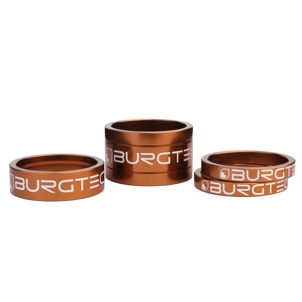 Burgtec - Stem Spacers - Kash Bronze (5mm Spacer x2, 10mm Spacer, 20mm Spacer)