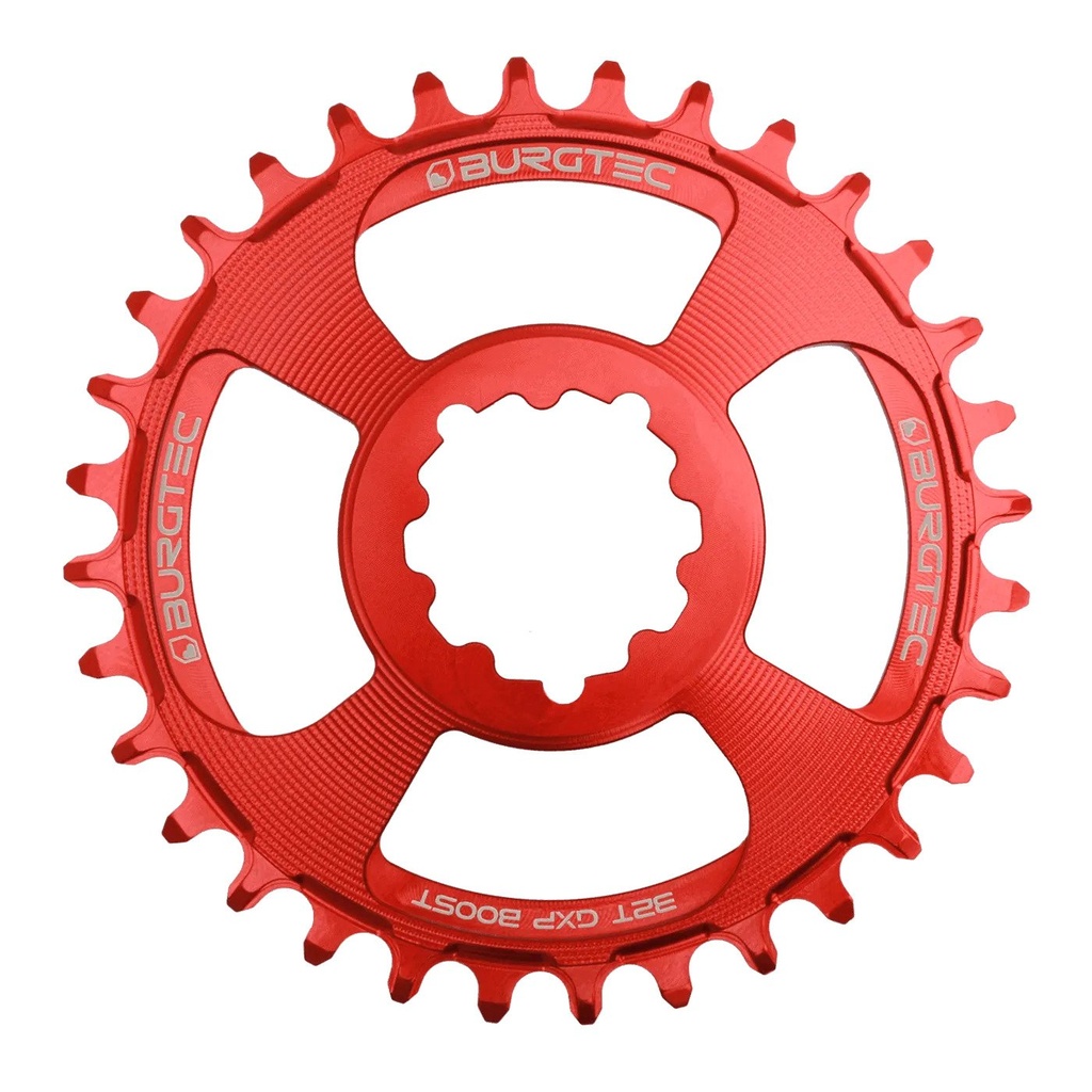 Burgtec - Sram Boost 3mm Offset Thick Thin Chainring - 34T - Race Red