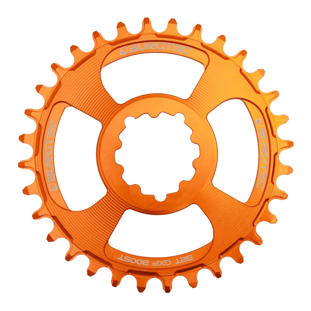 Burgtec - Sram Boost 3mm Offset Thick Thin Chainring - 34T - Iron Bro Orange