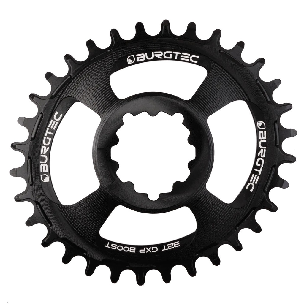 Burgtec - Oval Sram Boost 3mm Offset Thick Thin Chainring - 32T - Burgtec Black