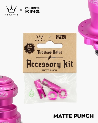 [PTV2-ACCS-PUN-12] Peatys - Kit de Accesorios Peatys x Chris King-Punch