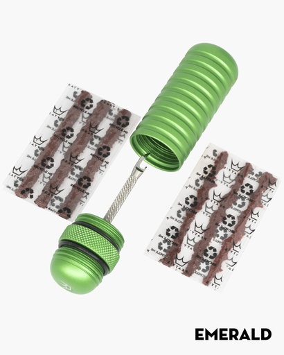 [PPR-TPP-EMR-12] Peatys - Holeshot Tubeless Puncture Plugger Kit-Emerald