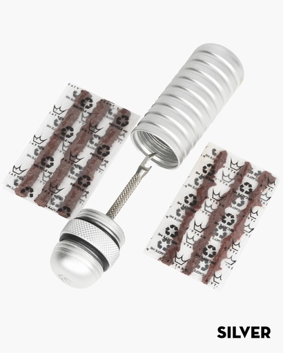 [PPR-TPP-SIL-12] Peatys - Holeshot Tubeless Puncture Plugger Kit-Silver