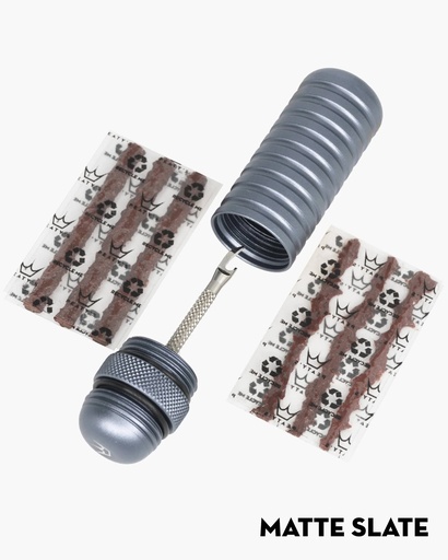 [PPR-TPP-SLT-12] Peatys - Holeshot Tubeless Puncture Plugger Kit-Matte Slate