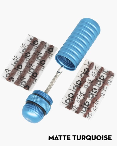 [PPR-TPP-TRQ-12] Peatys - Holeshot Tubeless Puncture Plugger Kit-Turquoise