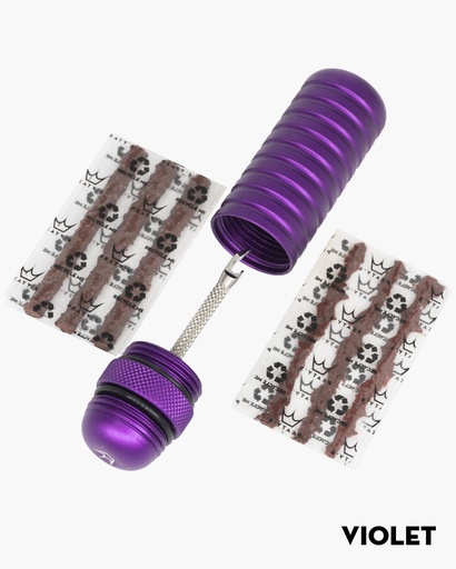 [PPR-TPP-VLT-12] Peatys - Holeshot Tubeless Puncture Plugger Kit-Violet