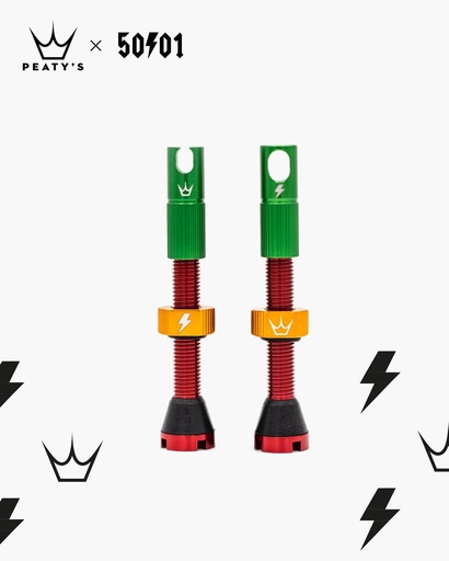 [PTV2-42-RAS-12] Peatys - Valvulas Peatys x Chris King-Rasta