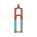 [RW-CC-RT-M1-912] Ride Wrap - Covered Fork Protection Kit - Matte