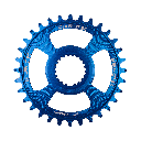 Burgtec - Shimano Direct Mount Thick Thin Chainring - 34T - Deep Blue