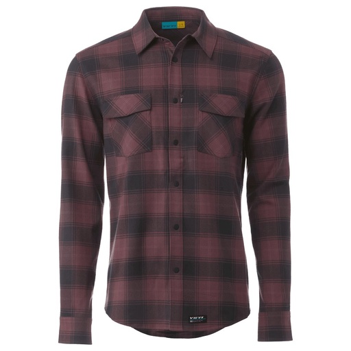[W23TMMD0414] Yeti Cycles - STAGECOACH FLANNEL SHIRT DUSTY PURPLE PLAID MD